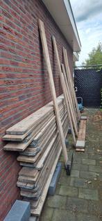 Te koop steigerplanken +/- 308m, Doe-het-zelf en Verbouw, Hout en Planken, Ophalen, Gebruikt, Minder dan 25 mm, Plank