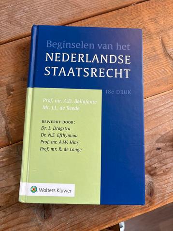 BEGINSELEN VAN HET NEDERLANDSE STAATSRECHT beschikbaar voor biedingen