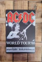 ACDC World tour '88 reclamebord van metaal wandbord deco, Info@deconoord.nl, Deco Noord, Nieuw, Ophalen of Verzenden