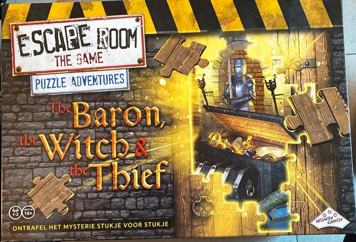 Escape Room The Game Puzzel: Baron, Witch & the Thief, Hobby en Vrije tijd, Gezelschapsspellen | Bordspellen, Zo goed als nieuw