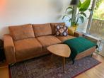 Bank (chaise lounge rechts) cognac, Huis en Inrichting, Banken | Bankstellen, Ophalen, Overige materialen, 250 tot 300 cm, Gebruikt