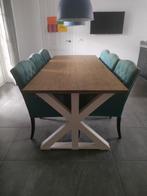 Eetkamer stoelen opknappers, Huis en Inrichting, Ophalen, Gebruikt, Blauw, Vijf, Zes of meer stoelen