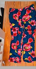 Bloemen broek, Kleding | Dames, Broeken en Pantalons, Ophalen of Verzenden, Zo goed als nieuw, Maat 46/48 (XL) of groter, Lang