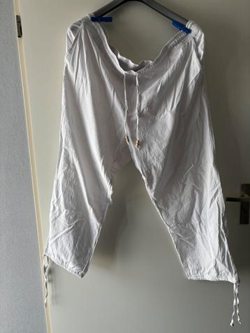 Nette witte linnen zomer broek maat 56 beschikbaar voor biedingen