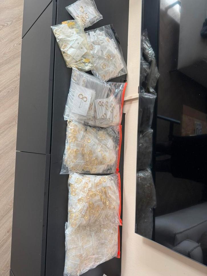 Bulk gold plated sieraden, Sieraden, Tassen en Uiterlijk, Kettingen, Nieuw, Overige materialen, Goud, Met strass, Verstelbaar