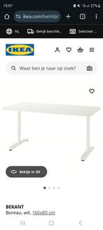 Bekant bureau wit 16080, Huis en Inrichting, Bureaus, Ophalen, Gebruikt