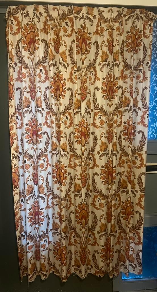 Vintage retro Aristo interieurstoffen design gordijn 194*105, Huis en Inrichting, Stoffering | Gordijnen en Lamellen, Gebruikt