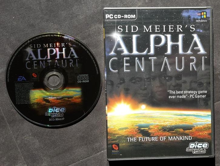 PC Game - Alpha Centauri - Strategie Computer Spel Sid Meier, Spelcomputers en Games, Games | Pc, Zo goed als nieuw, Strategie en Constructie