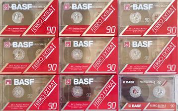 9 BASF Ferro Extra I 90 cassettebandjes FEI 8x NOS cassettes