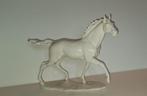 Hutschenreuther groot porseleinen beeld van dravend paard, Ophalen of Verzenden