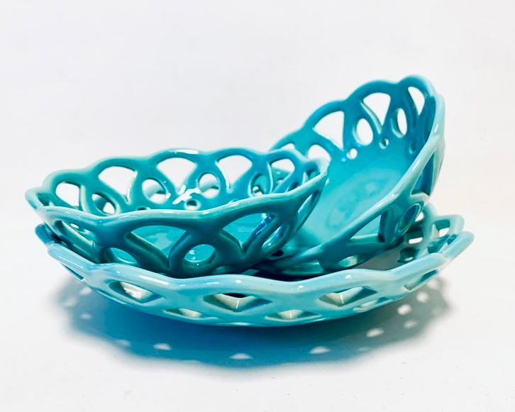 Zenith Gouda - plateelbakkerij - set van 3 *vintage*, Huis en Inrichting, Keuken | Servies, Zo goed als nieuw, Kom(men), Overige stijlen