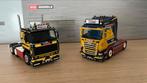 Tekno set Scania PWT 142 en R730 V8, Ophalen of Verzenden, Zo goed als nieuw, Bus of Vrachtwagen, Tekno