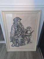 Prent Van Eppo Doeve, Antiek en Kunst, Ophalen of Verzenden