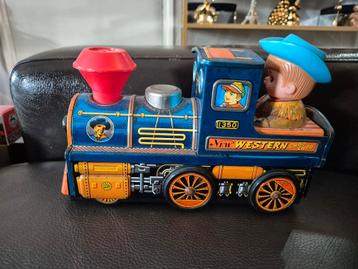 Western choo choo locomotief met cowboy beschikbaar voor biedingen