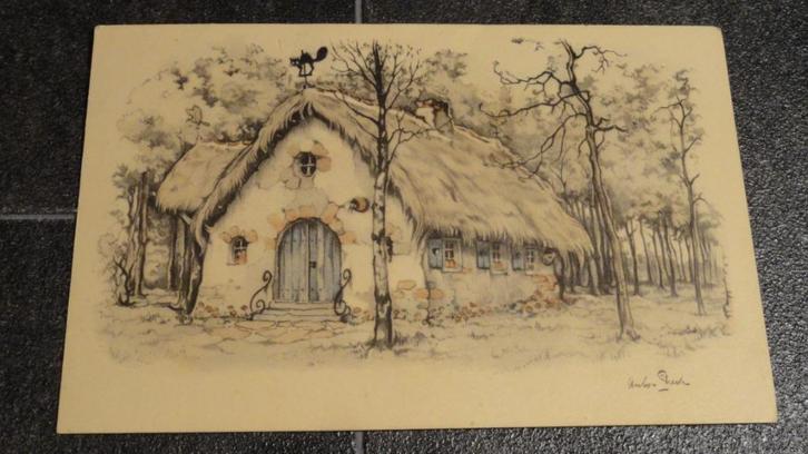 Ansichtkaart - Efteling (Huisje van vrouw Holle), Verzamelen, Efteling, Gebruikt, Overige typen, Verzenden