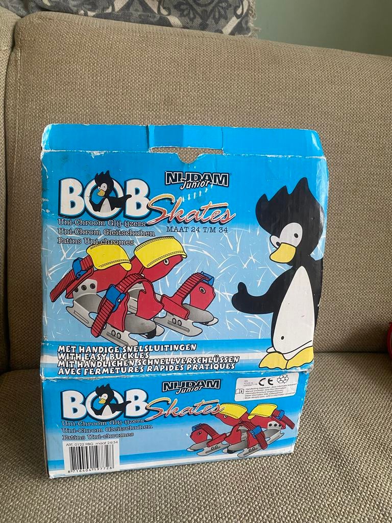 Nijman Bob Skates Glij-ijzers Maat 24-34, Ophalen of Verzenden, Gebruikt