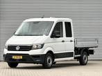 Volkswagen Crafter 35 2.0 TDI L3 DC Highline openlaadbak, Auto's, Stof, Gebruikt, 4 cilinders, Wit