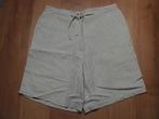 V&D beige / witte / bruine gestreepte korte broek maat 44 XL, Beige, Maat 42/44 (L), Ophalen of Verzenden, Gedragen