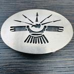 Hopi overlay vintage belt buckle - gesp, Ophalen, Gedragen, Overige kleuren, Losse buckle of gesp
