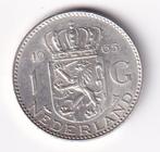 1 Gulden 1965 met krasje in de rand, Postzegels en Munten, Munten | Nederland, 1 gulden, Koningin Juliana, Verzenden, Zilver