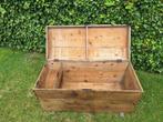 Grote houten dekenkist opbergkist piratenkist vintage brocan, Huis en Inrichting, Woonaccessoires | Kisten, Ophalen, Overige materialen