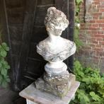 Borstbeeld op sokkel beton, Antiek en Kunst, Curiosa en Brocante, Ophalen of Verzenden