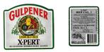 Bieretiket  Gulpener X-Pert  thte  04-90 statiegeld 15 ct, Verzamelen, Ophalen of Verzenden, Gebruikt, Overige typen, Overige merken