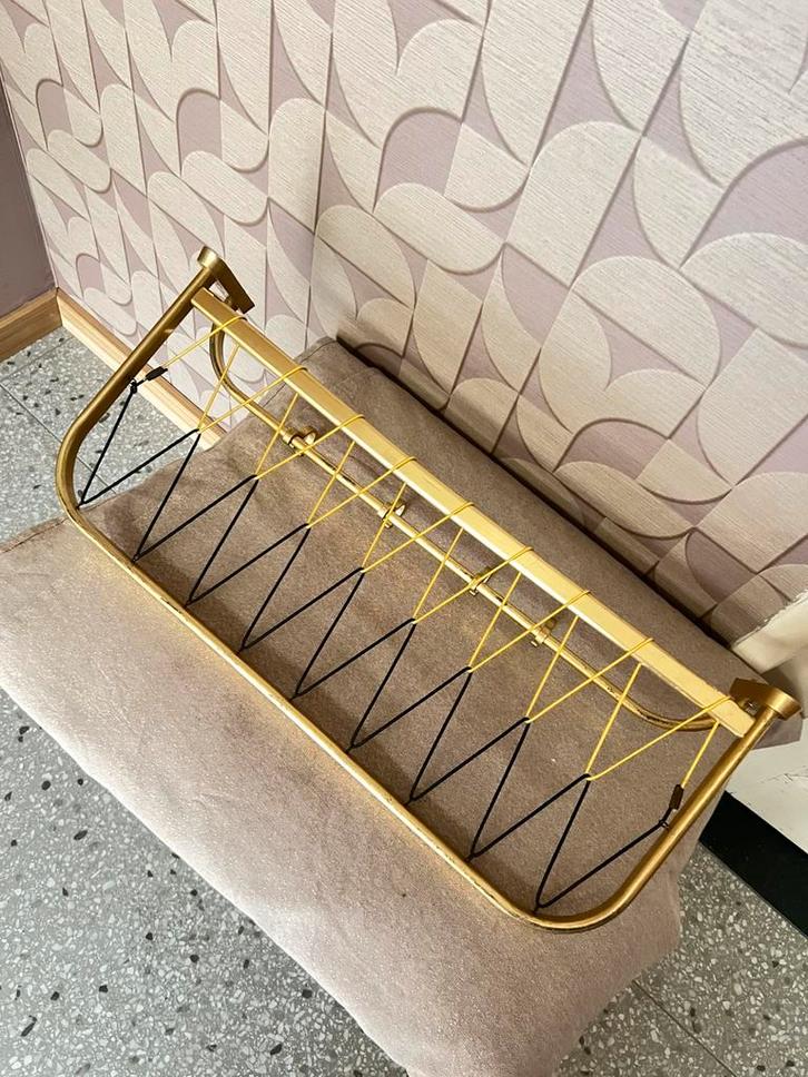 Toffe goudkleurige Aluminium kapstok, Huis en Inrichting, Woonaccessoires | Kapstokken, Gebruikt, Overige materialen, Ophalen of Verzenden