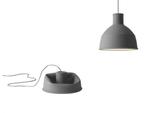 Muuto Unfold Hanglamp - Lichtgrijs, Huis en Inrichting, Kunststof, Scandinavisch, Ophalen of Verzenden, Zo goed als nieuw