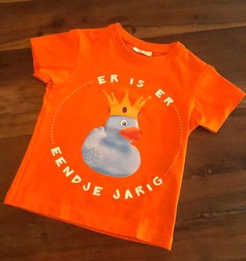 🧡 Mt 86 92 VERJAARDAG EENDJE shirt oranje NIEUW beschikbaar voor biedingen