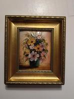 Vintage Limoges Emaille Schilderij Bloemen, Antiek en Kunst, Ophalen of Verzenden