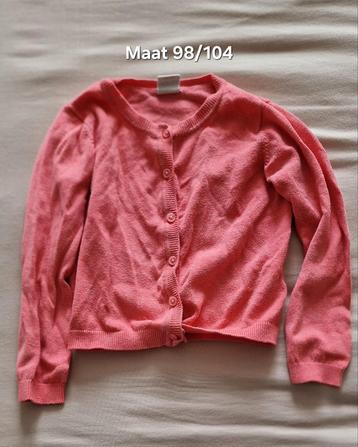 Roze vestje maat 98/104 beschikbaar voor biedingen