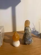 2 Russische beeldjes: vrouw en vogel, Verzamelen, Beelden en Beeldjes, Ophalen of Verzenden, Gebruikt, Mens