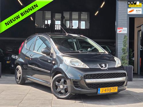 Peugeot 107 1.0-12V Black & Silver|AIRCO|LMV|AUX|ELEK RAMEN, Auto's, Peugeot, Bedrijf, Te koop, ABS, Airbags, Airconditioning