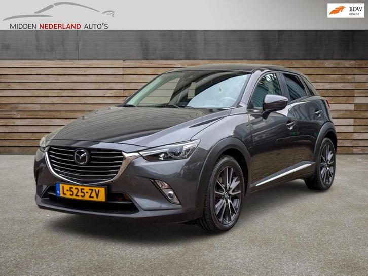 Mazda CX-3 2.0 SkyActiv-G 150 GT-M 4WD * LEER * AUTOMAAT * S, Auto's, Mazda, Bedrijf, Te koop, CX-3, 4x4, ABS, Achteruitrijcamera