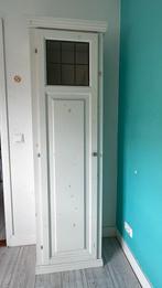 White Wash kast met Glas in Lood, Huis en Inrichting, Kasten | Overige, Ophalen, Zo goed als nieuw
