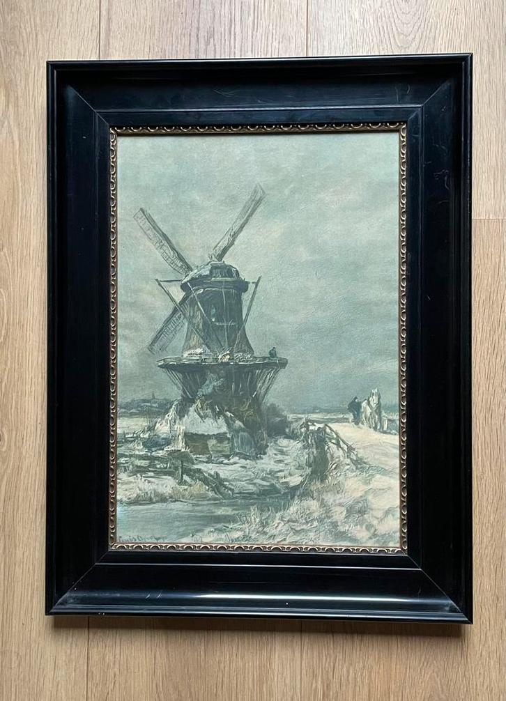 Prent Louis Apol in fraaie zwarte lijst, Antiek en Kunst, Kunst | Schilderijen | Klassiek, Ophalen of Verzenden