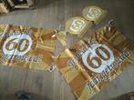 60 jaar getrouwd versiering vlaggen slinger deurposter goud, Hobby en Vrije tijd, Feestartikelen, Ophalen, Zo goed als nieuw, Versiering