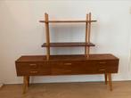 Vintage retro ladekast stokkenkast wandmeubel jaren 60 70, Huis en Inrichting, Kasten | Wandmeubels, Ophalen, Zo goed als nieuw