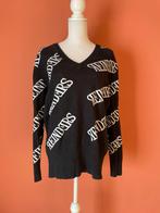 Reinders zwarte trui met witte logo tekst maat 38, Maat 38/40 (M), Reinders, Verzenden, Zwart