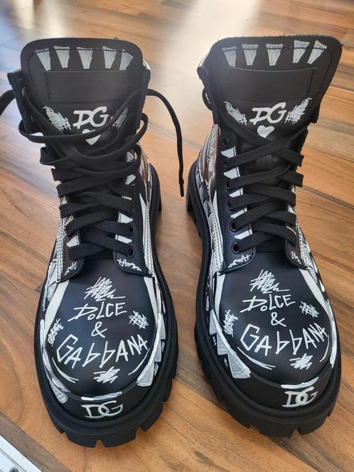 Dolce & Gabbana 42 boots nieuw kalfsleer origineel gucci LVT, Kleding | Heren, Schoenen, Nieuw, Sneakers of Gympen, Zwart, Ophalen of Verzenden