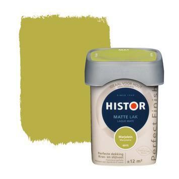 6x 750ml Histor matte lak Marjolein groen, Doe-het-zelf en Verbouw, Verf, Beits en Lak, Nieuw, Lak, 5 tot 10 liter, Groen, Ophalen of Verzenden