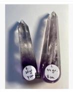 2 x Amethist Bergkristal punt, massage punt, zie beschrijv., Nieuw, Ophalen of Verzenden, X, X