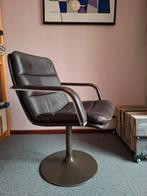 Vintage Artifort  draaistoel, Huis en Inrichting, Fauteuils, Ophalen, Minder dan 75 cm, Leer, 50 tot 75 cm