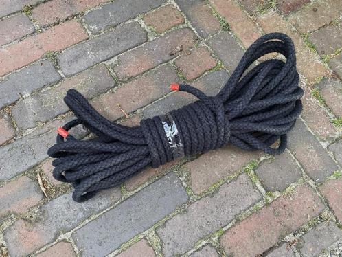TOUW KATOEN 10mm trossen a 20mtr  zwart, Watersport en Boten, Accessoires en Onderhoud, Nieuw, Ophalen