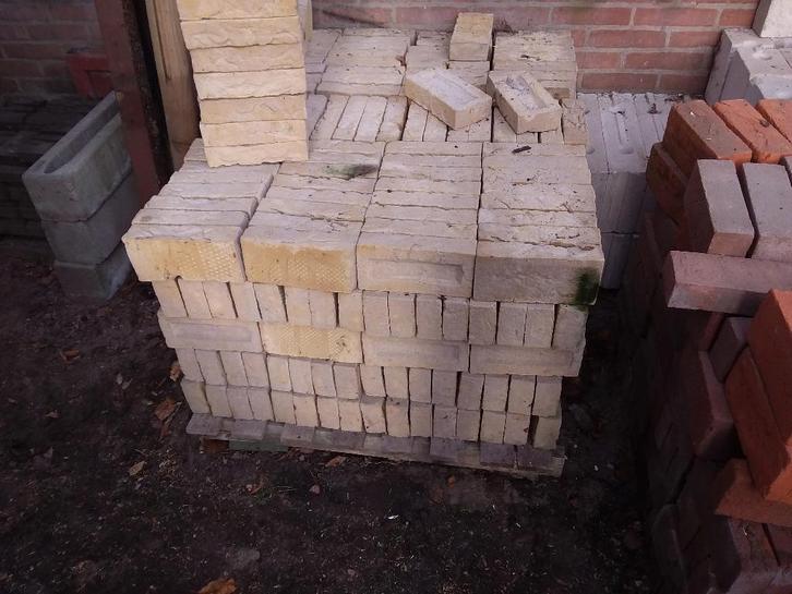 diverse gevelstenen en lijmblokken, Doe-het-zelf en Verbouw, Metselstenen, Nieuw, Bakstenen, Ophalen