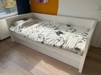 1-persoonsbed met uitschuifbed/lade, Ophalen, 90 cm, Eenpersoons, Wit