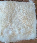 sierkussen schapenwol, Ophalen, Nieuw, Wit, Vierkant