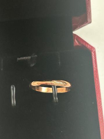 Certificaat  Cartier ring goud simpel met doos en zak  beschikbaar voor biedingen