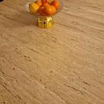 Travertin  eettafel 120cm×120, Huis en Inrichting, Tafels | Eettafels, Ophalen of Verzenden, Zo goed als nieuw, Rechthoekig, 100 tot 150 cm